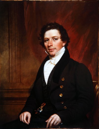 Ritratto di Ashfield Ellis, c.1835 da Samuel Lovett Waldo